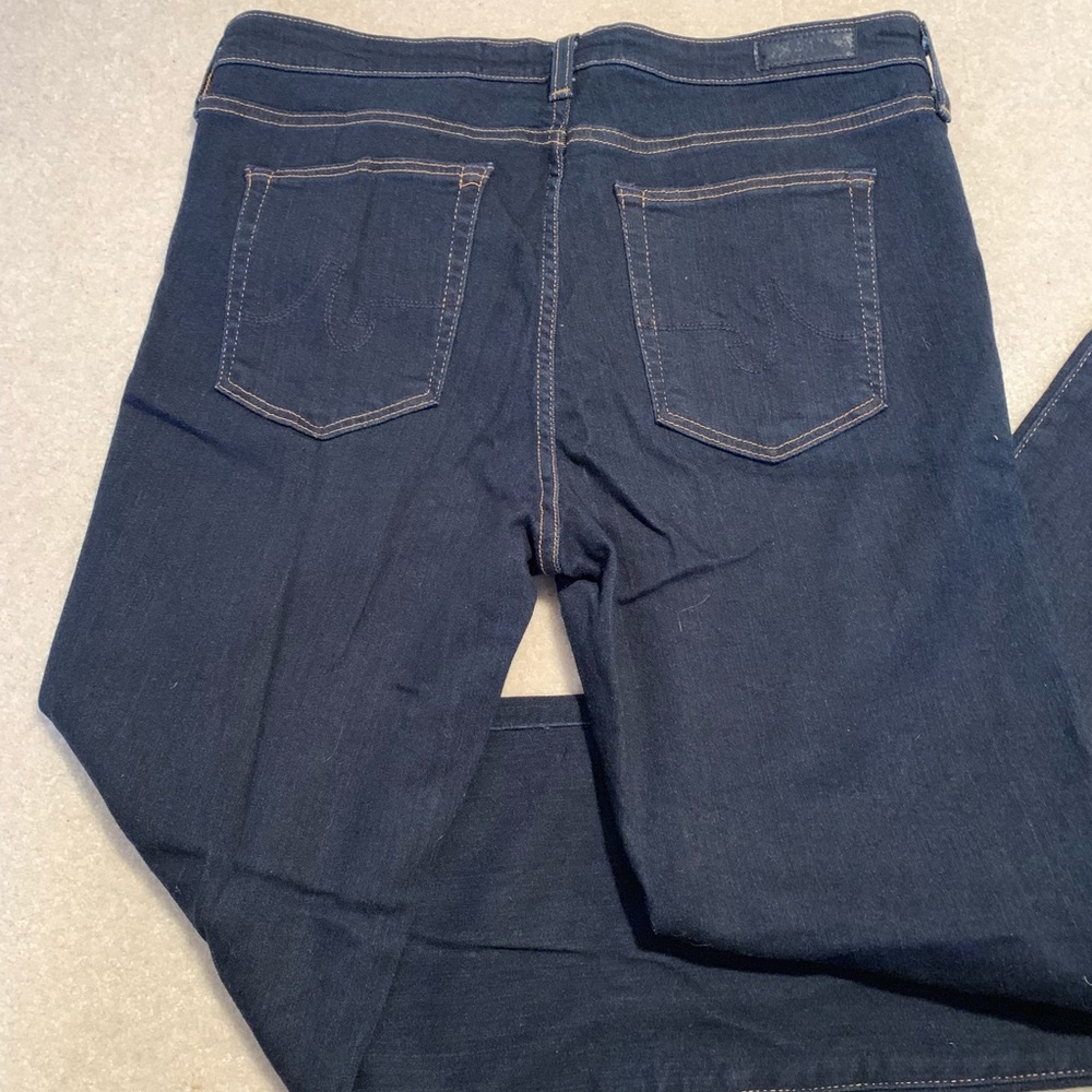 Adriano Goldsschmied dark wash straight cut jeans